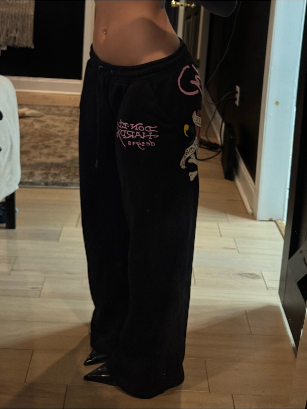 Ed Hardy Black sweatpants